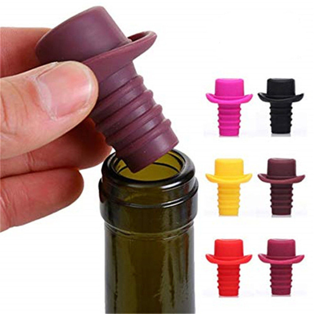 5 Stück hochwertige Silikon-Fl – Wine Beer Hat Bewertung und Preis